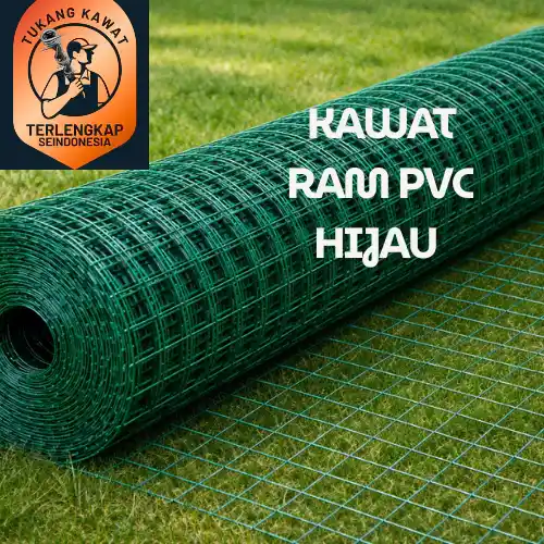 Kawat Loket Ram PVC Hijau