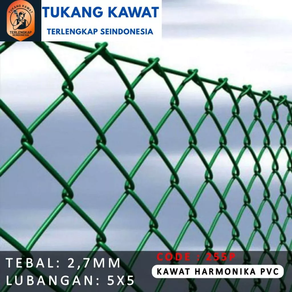 Pabrik Kawat harmonika PVC panjang 1 meter